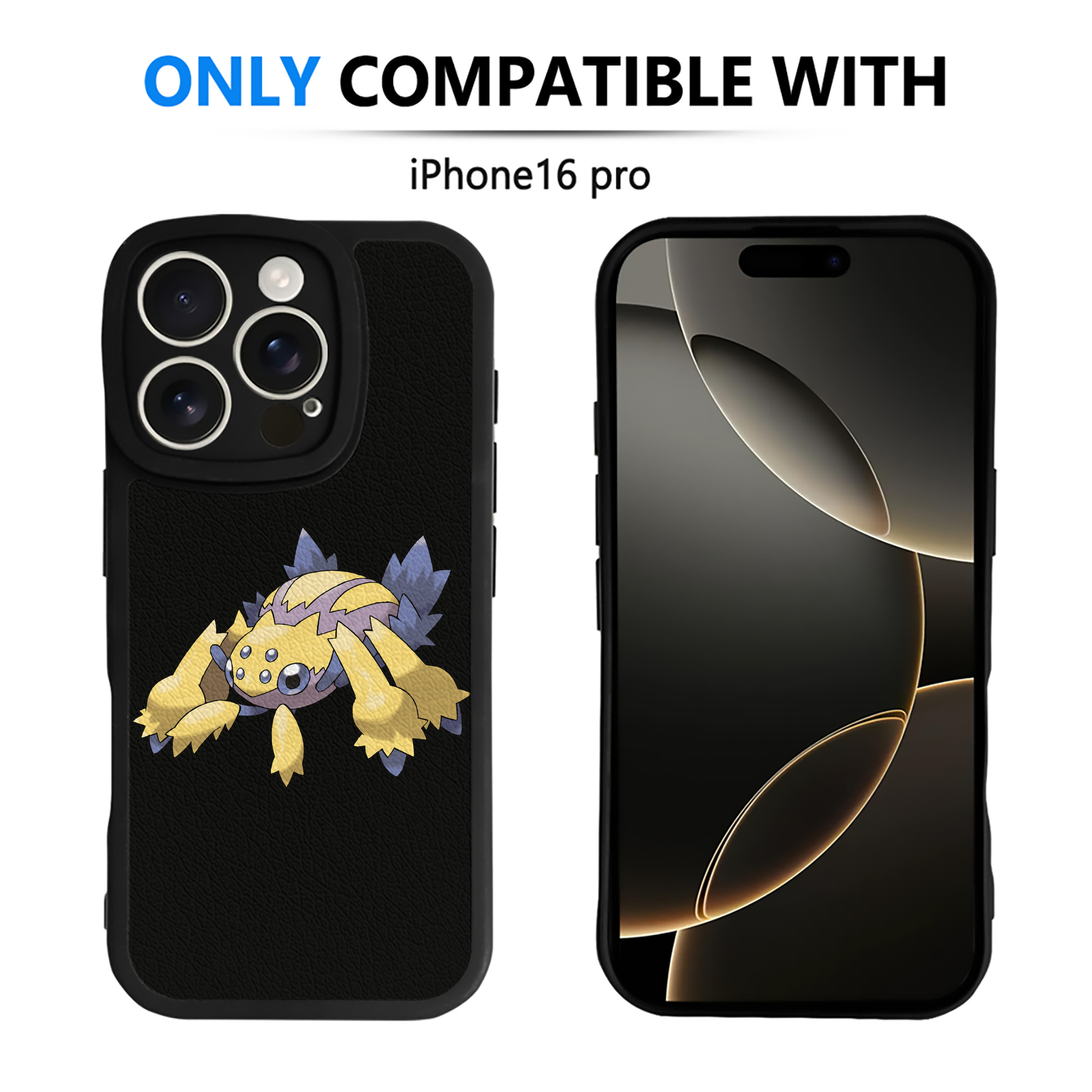 （画像用） ポケットモンスター Pokémon 【iPhone 16シリーズ対応】シリコンスマホケース（レザー調） 材質：シリコン